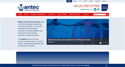 Desktop Screenshot of mantectechnicalceramics.com